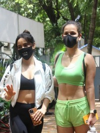 Neha Sharma with her sister Aisha Sharma Photos